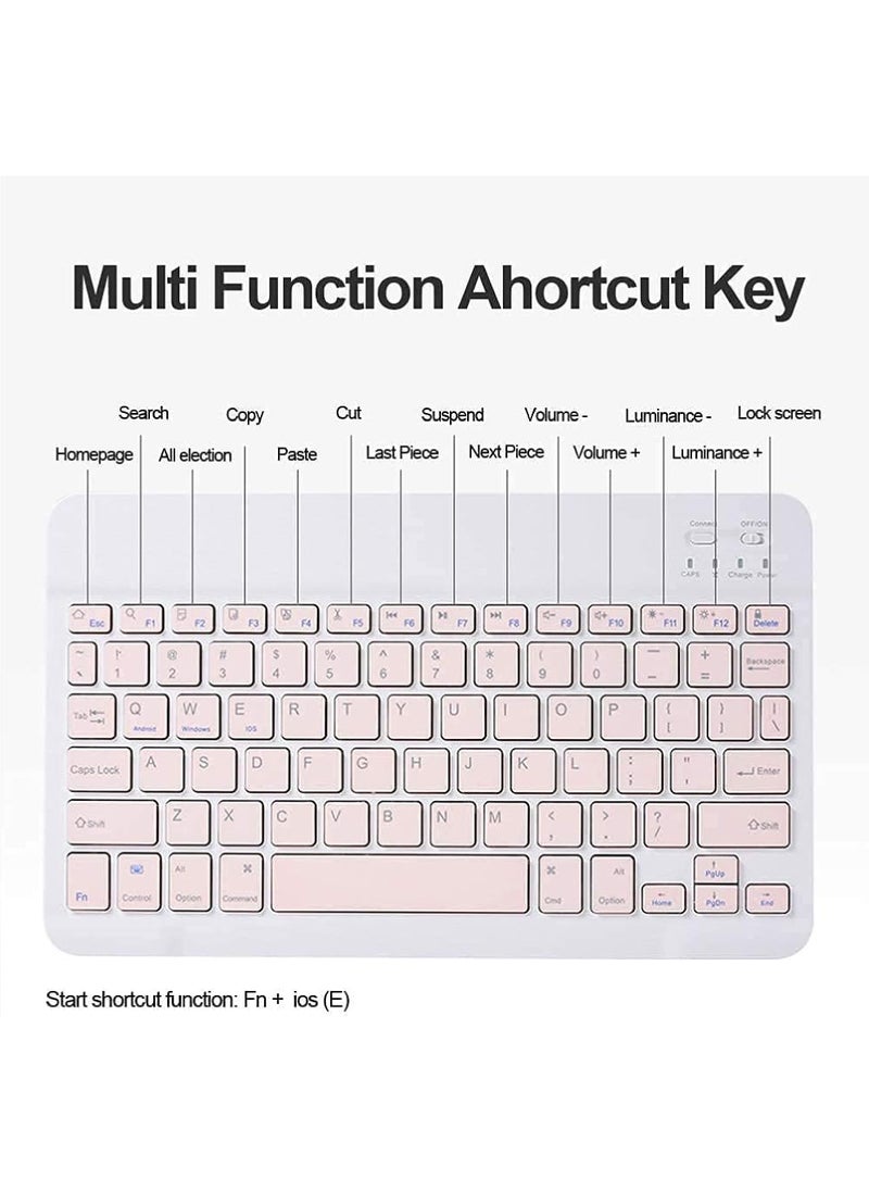 Rock Pow Keyboard Case For iPad Pro 11 Inch M4 (2024)/iPad Pro 11 (2024) Trifold Stand Protective Case with Pen Holder - Supports Pencil Charging  - Image 5