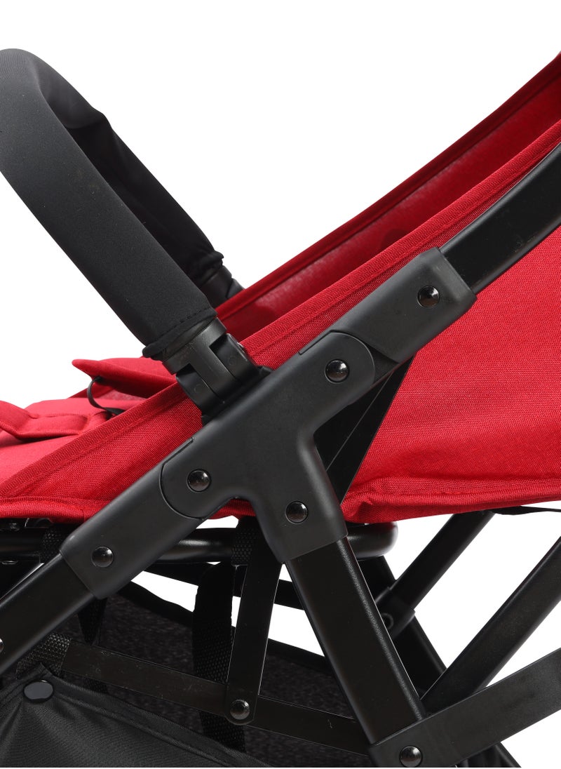 Hababy - Premiun Cabin Stroller - Red - Y1R - Image 1