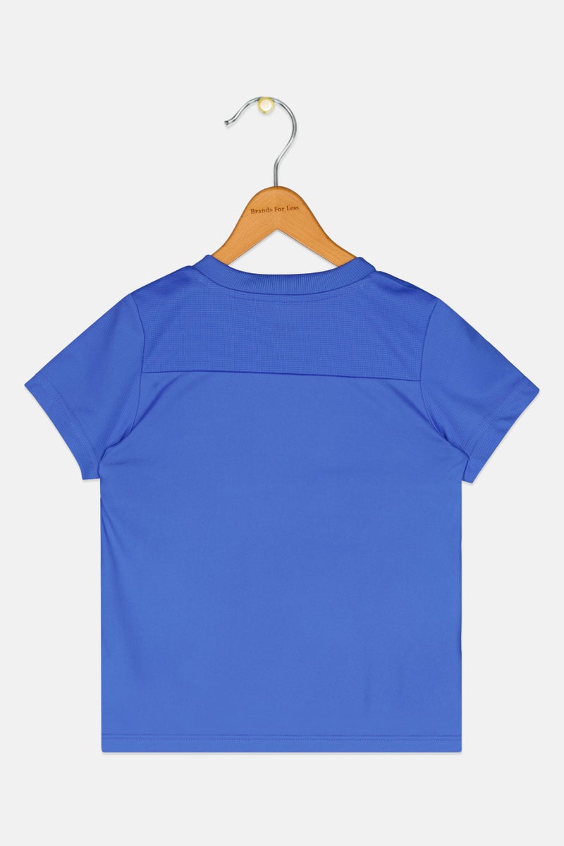 PUMA Kids Boy Short Sleeve Training Jersey, Royal Blue - Image 3