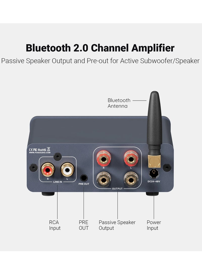 Generic BT20A Pro TPA3255 Bluetooth Sound Power Amplifier, Bass Treble 300W*2 Mini HiFi Stereo Class-D Amplifier, for Home Theater  - Image 3