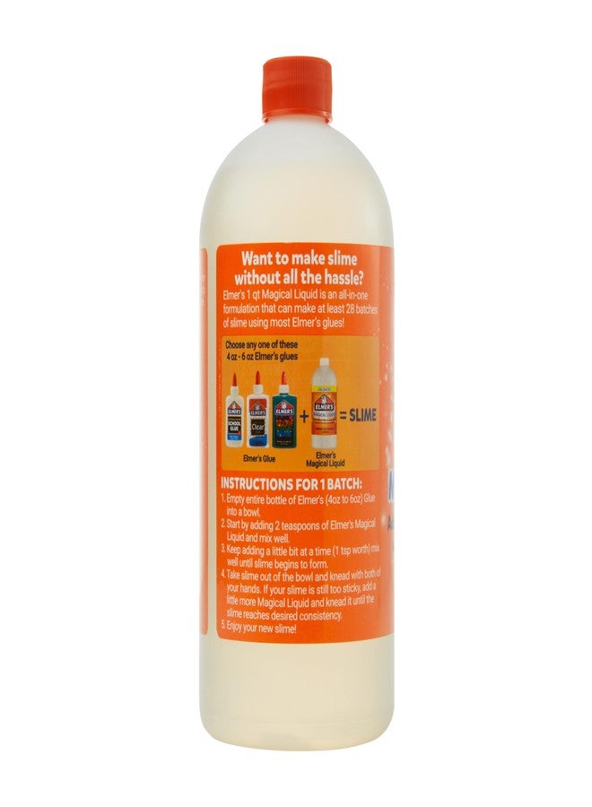 Elmer's Magical Liquid, Slime Activator Solution, Safe and Washable, 1 Quart - Updated Formula for Double the Slime Output - Image 5