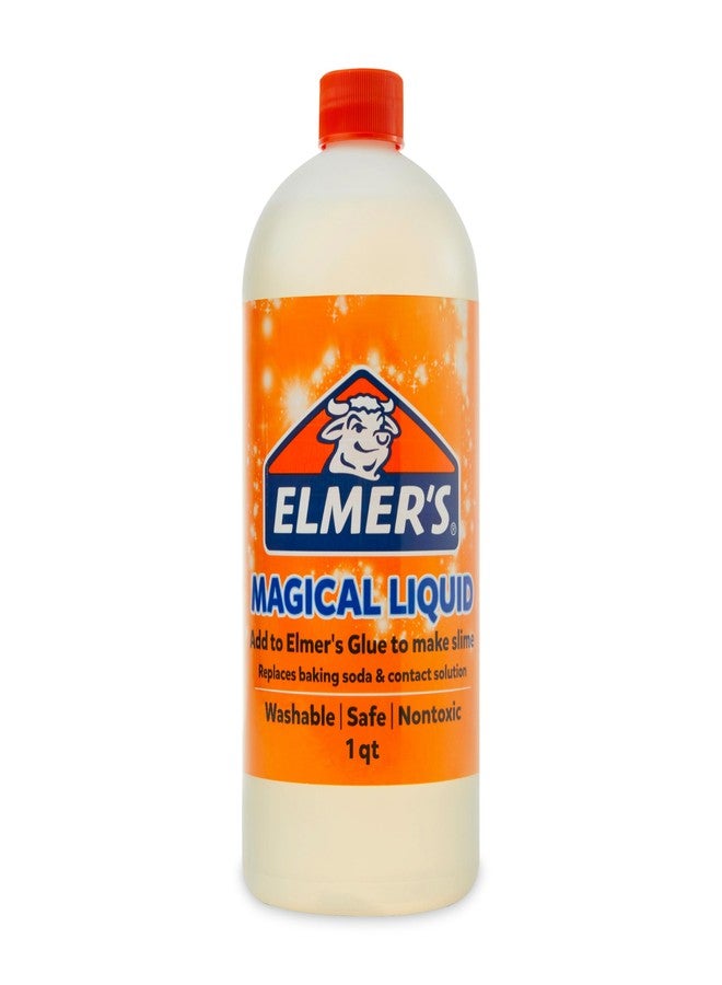 Elmer's Magical Liquid, Slime Activator Solution, Safe and Washable, 1 Quart - Updated Formula for Double the Slime Output - Image 1