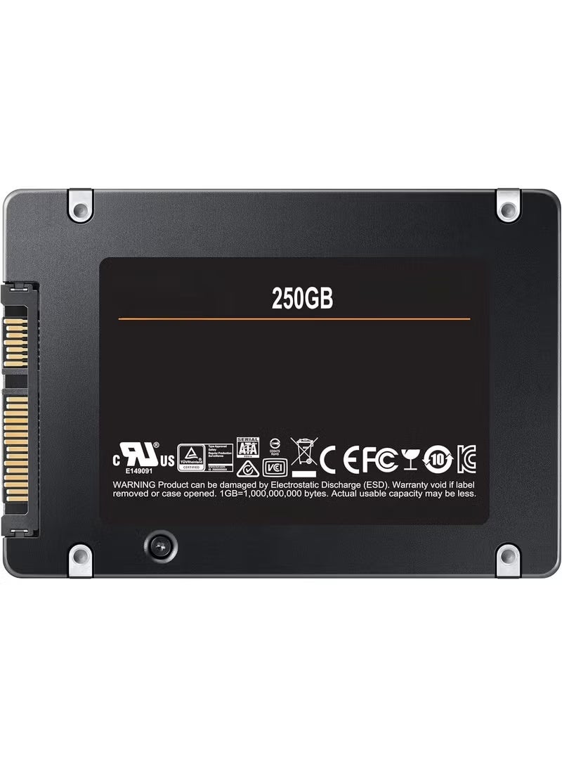 قرص تخزين SSD داخلي 250 جيجابايت SATA III مقاس 2.5 بوصة، وحدة تخزين سريعة لتسريع أداء اللابتوب والكمبيوتر المكتبي - Image 2