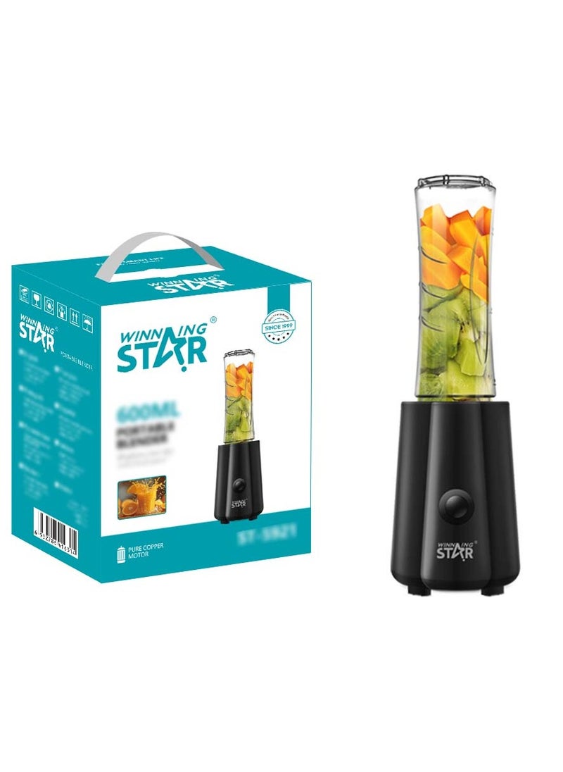 Winning Star - Portable Blender 600ml Mini Personal Size Juicer Cup, 450W Waterproof Handheld Smoothie Maker For Shakes, Fruit, Ice – Compact Travel Blender for Home, Office & Gym - Image 1
