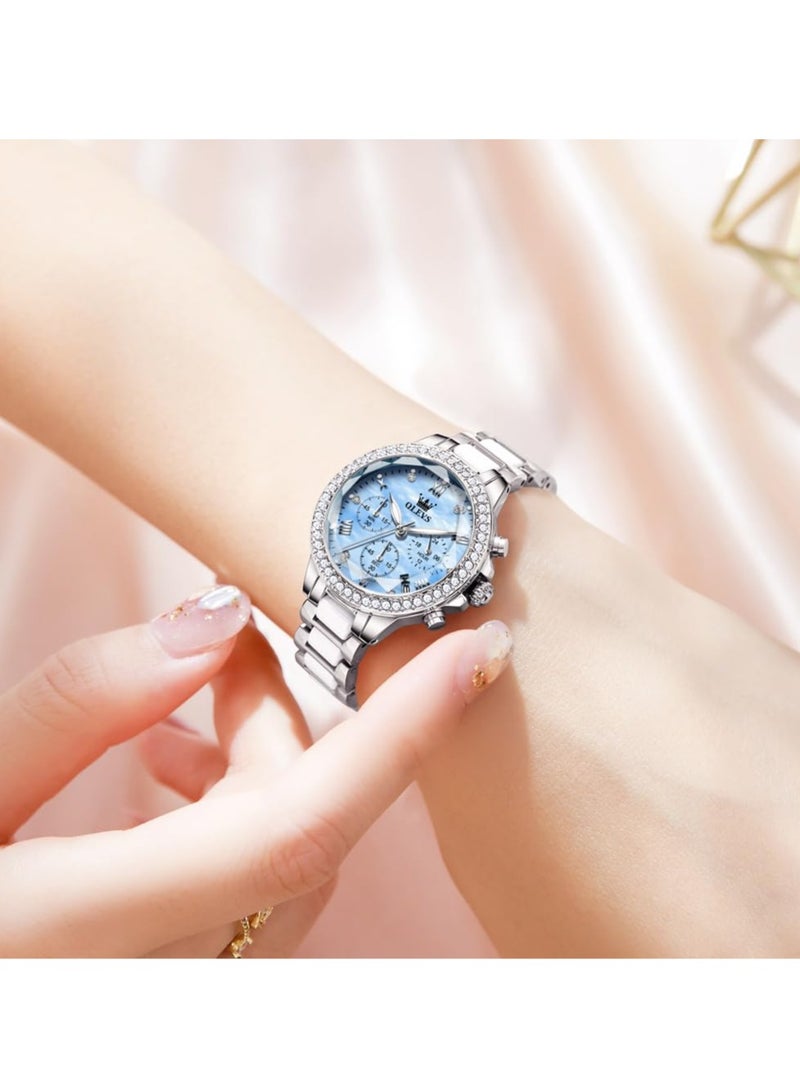 OLEVS Quartz Ceramic Ladies Watch 9999 - Image 4