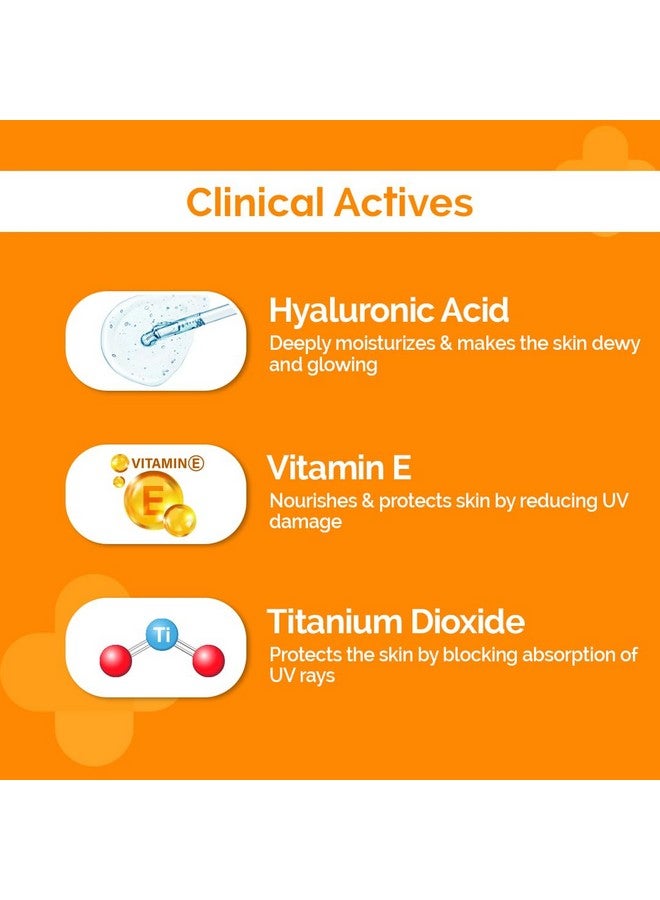 THE derma Co جل واقي الشمس هيدروما 1% حمض الهيالورونيك خفيف للغاية مع SPF 50 PA++++ للحماية من الطيف الواسع، UV A، UV B والضوء الأزرق | 50 جرام | عبوة من 2 - لجميع أنواع البشرة - Image 5