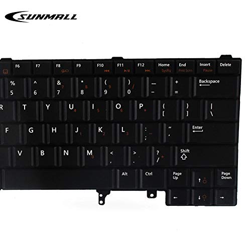 SUNMALL US Layout Replacement Keyboard Without Backlit Compatible with Dell Latitude E5420 E5430 E6220 E6320 E6330 E6420 E6430 E6440 Series (Without Pointer Stick) - Image 5