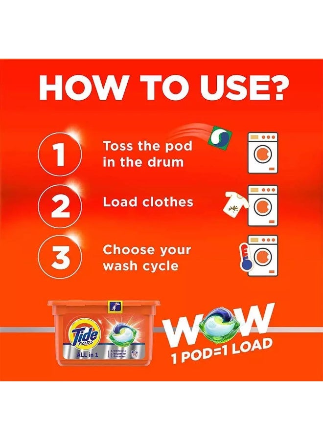 Tide Wow Allin1 Pods Original Scent- 15 Count - Image 3