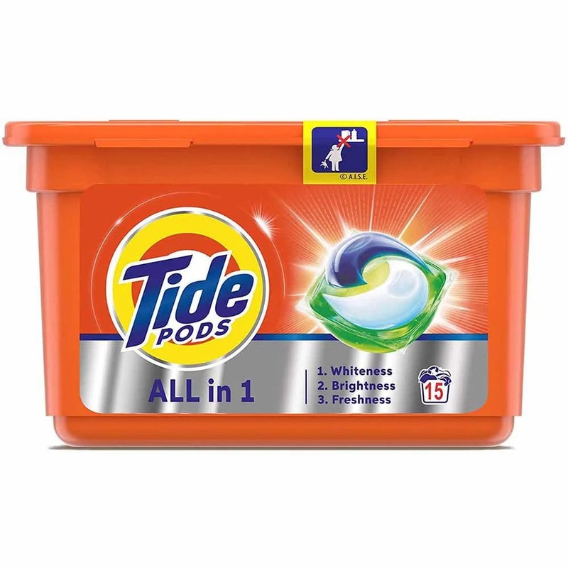 Tide Wow Allin1 Pods Original Scent- 15 Count - Image 1