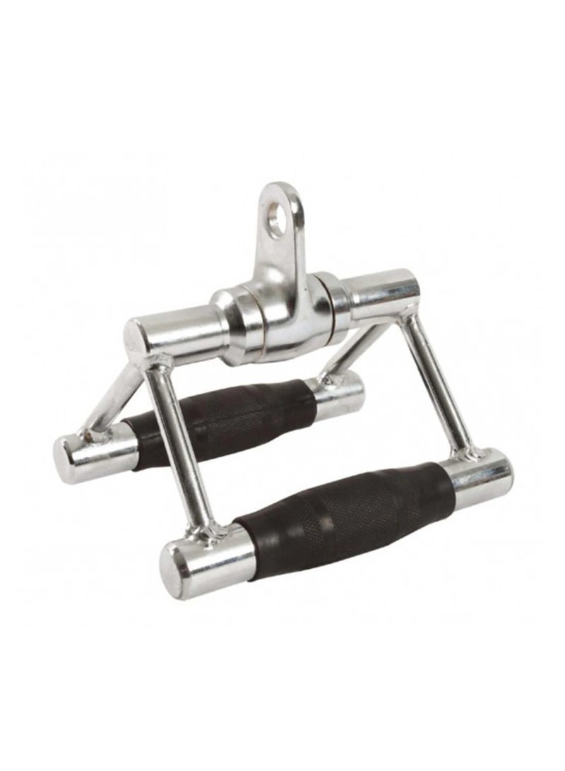 AXOX Revolving Solid Seated & Chinning Bar With Tpr Grips – Durable Chrome Finish & Comfortable Diamond Knurl Textured Grips - Image 1