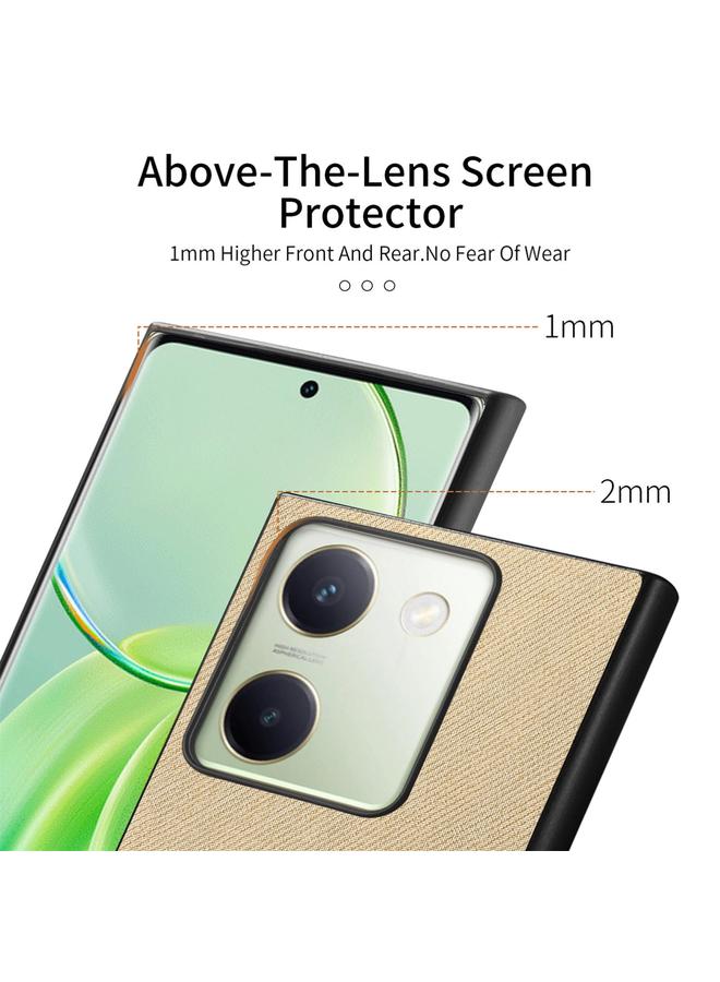 erorex Case For vivo Y300+ Twill Fabric Leather Skin Back Phone Case - Image 3