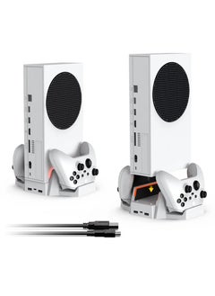 دوبي DOBE TYX-0663 لـ Xbox Series S / X حامل شحن وتبريد عمودي بقاعدة حامل وحدة تحكم مزدوجة  - Image 1