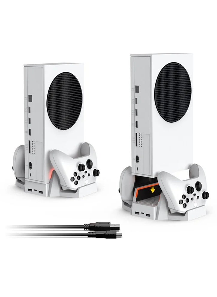 دوبي - DOBE TYX-0663 لـ Xbox Series S / X حامل شحن وتبريد عمودي بقاعدة حامل وحدة تحكم مزدوجة - Image 1