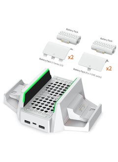 دوبي DOBE TYX-0663 لـ Xbox Series S / X حامل شحن وتبريد عمودي بقاعدة حامل وحدة تحكم مزدوجة  - Image 3