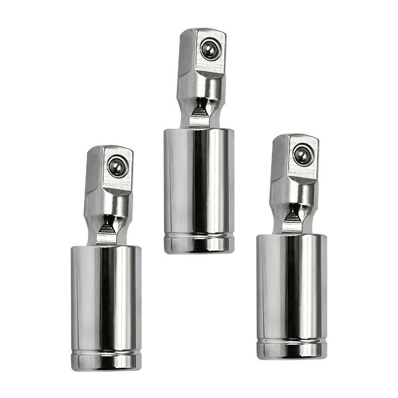 FOCMKEAS 14 Universal Joint Swivel Socket Adapter Impact Socket Extension CRV Steel 3PCS
