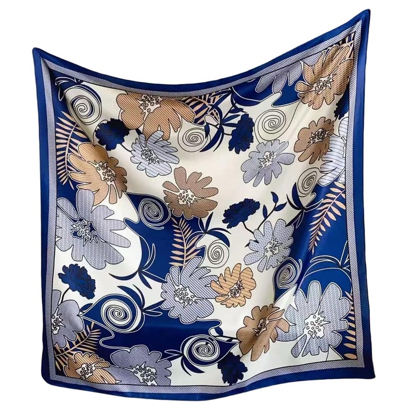 Julunar Silk Like Head Scarf for Women - Satin Large Hair Scarves - 35" Square Silk Hair Wrap for Sleeping with Gift Packed - Image 1