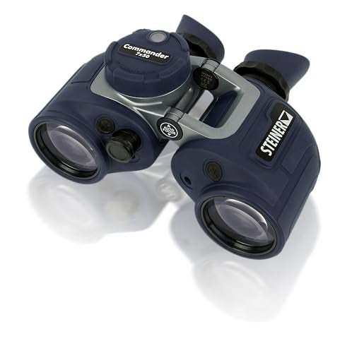 Steiner Optics Commander 7x50 Marine Binoculars with Integrated HDStabilized Compass Professional Waterproof Boating Optics with SportsAutoFocus German Qaulity and Heritage Warranty - Image 1