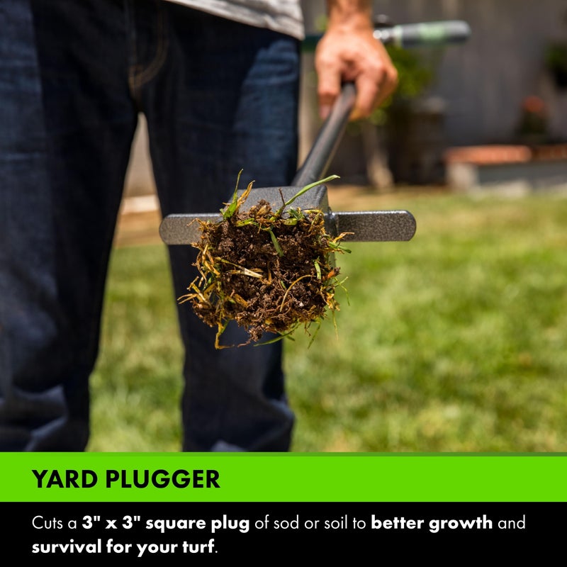 Yard Butler Sod Plugger turf cutter and grass plug tool for zoysia, St. Augustine, fescue, or centipede grass transplanting & repair - ISP-33 - Image 3