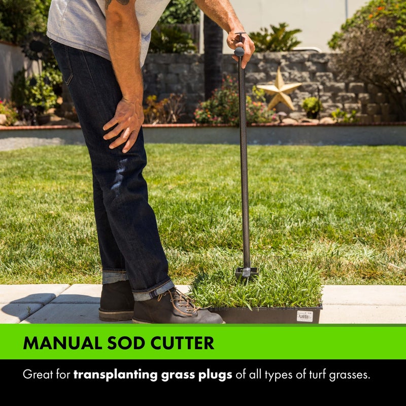 Yard Butler Sod Plugger turf cutter and grass plug tool for zoysia, St. Augustine, fescue, or centipede grass transplanting & repair - ISP-33 - Image 2