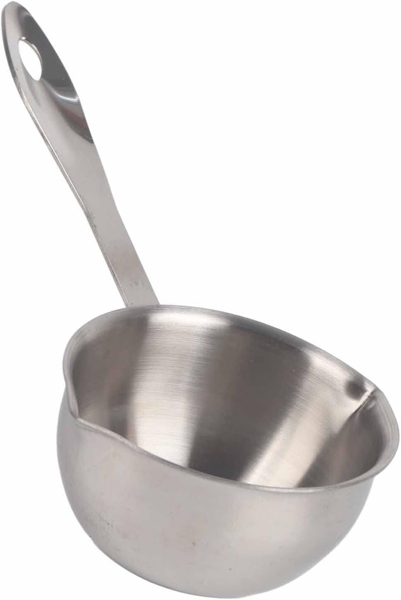 Butter Warmer Pot, Stainless Steel Induction Butter Warmer, Flat Bottom Pour Spouts Pot, Ideal for Melting, Cheese, Chocolate, Heating Milk, Soup (150ML) - Image 3