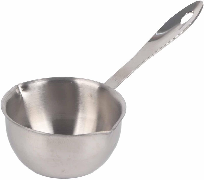 Butter Warmer Pot, Stainless Steel Induction Butter Warmer, Flat Bottom Pour Spouts Pot, Ideal for Melting, Cheese, Chocolate, Heating Milk, Soup (150ML) - Image 1