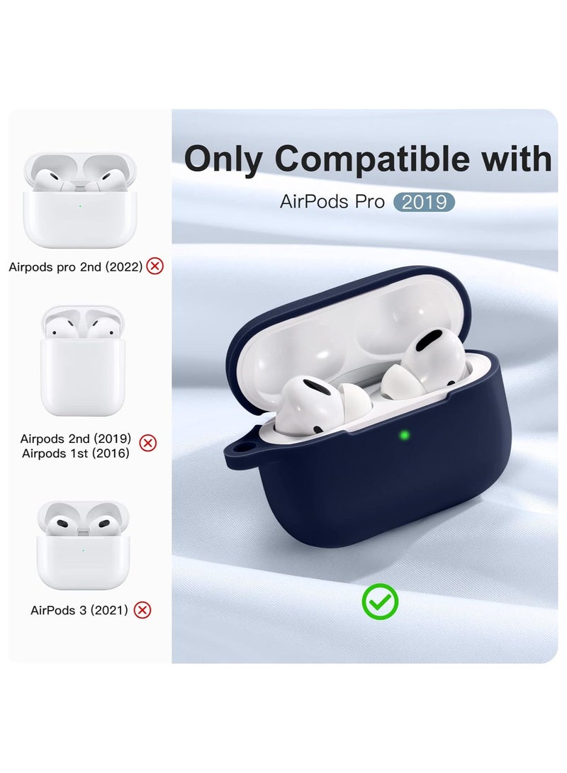 AROAQ Protective Case Compatible with AirPods Pro Case, Silicone Protective Case Cover with Carabiner, Compatible with Apple Airpods Pro - Image 4