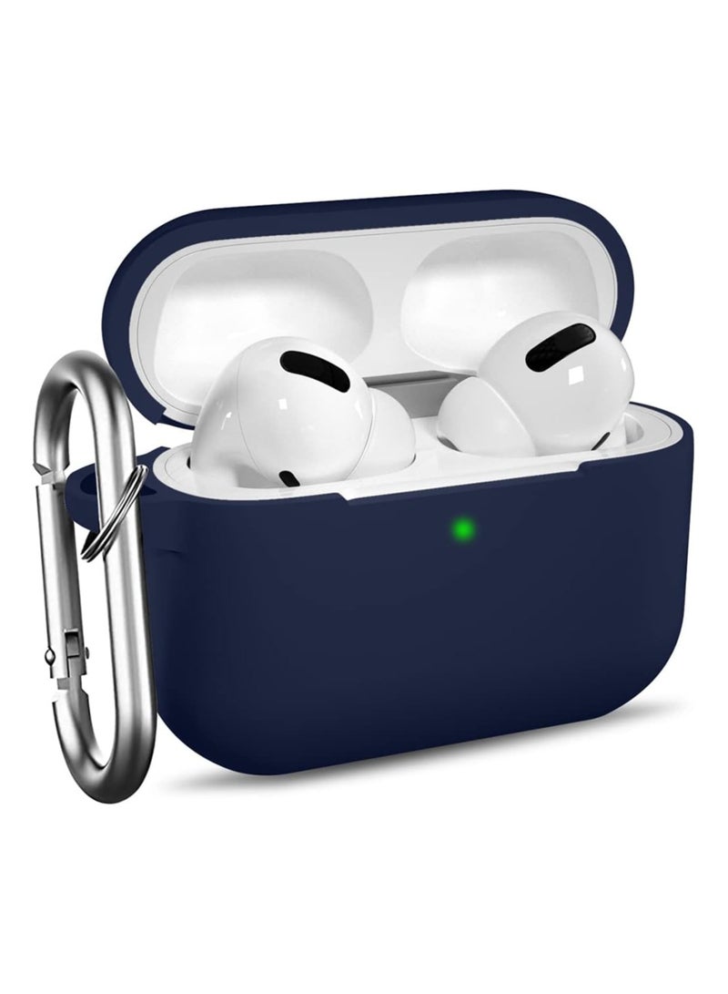 AROAQ Protective Case Compatible with AirPods Pro Case, Silicone Protective Case Cover with Carabiner, Compatible with Apple Airpods Pro - Image 1