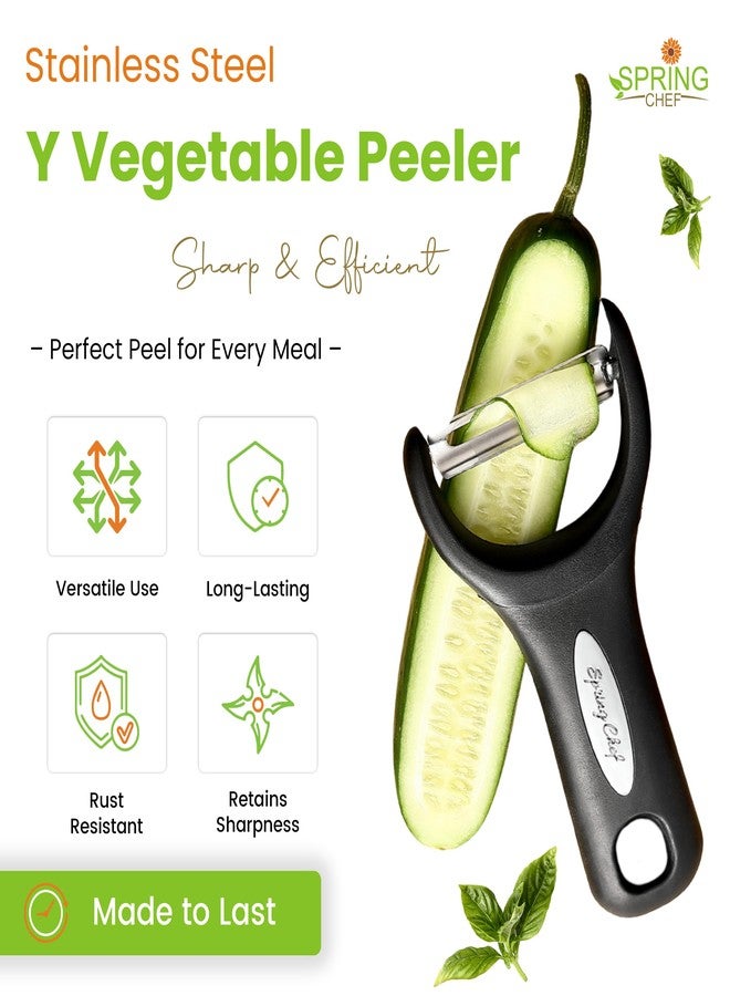 Spring Chef Y Peeler, Black - Image 2