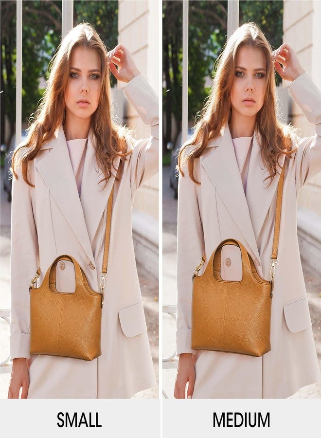 Kattee Leather Handbags and Purses for Women, Small Crossbody Bags for Women Cross Body Purses with Top Handle - Image 2