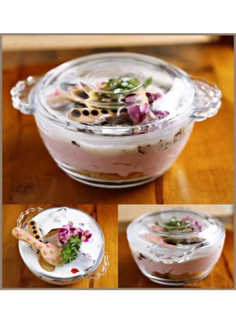 Paşabahçe Basic Mini Pot with Glass Lid 275 cc 4 Pcs 97343