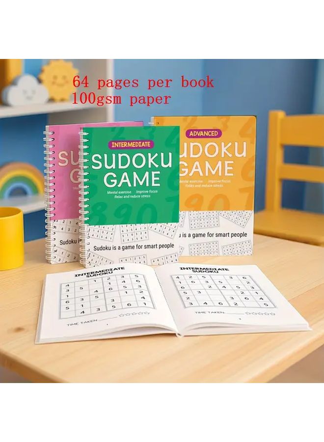 Intermediate Logic Puzzle Books Sudoku Brain Training For Kids Educational Gifts - Image 2