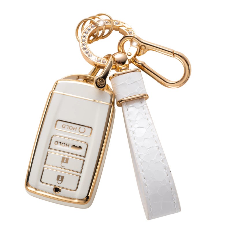 CACARLIKE for Acura Key Fob Cover Car Key Fob Case Compatible with Acura CDX RDX RLX NSX TLX TLXL Smart Key Protector Holder - Image 3
