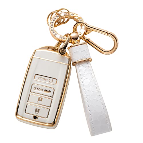 CACARLIKE for Acura Key Fob Cover Car Key Fob Case Compatible with Acura CDX RDX RLX NSX TLX TLXL Smart Key Protector Holder - Image 1