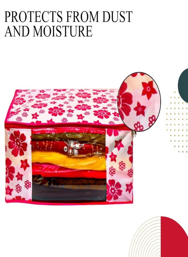 Shaping Fabric Garment Cover Non-Woven 90 GSM with Transparent Window & Double Metal Zipper - Pack of 8 | Dustproof Clothes Storage Bag for Sarees, Suits, Jackets, Shirts SCXLRL1582493517524148525205 - Image 3