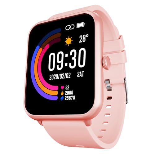 Fire-Boltt Ninja Call Pro Plus Bluetooth Calling Smart Watch, 1.83″ HD Display, AI Voice Assistant, 120+ Sports Modes, IP67 Waterproof, SpO2 & Heart Rate Monitor Smartwatch for Men & Women - Pink - Image 1