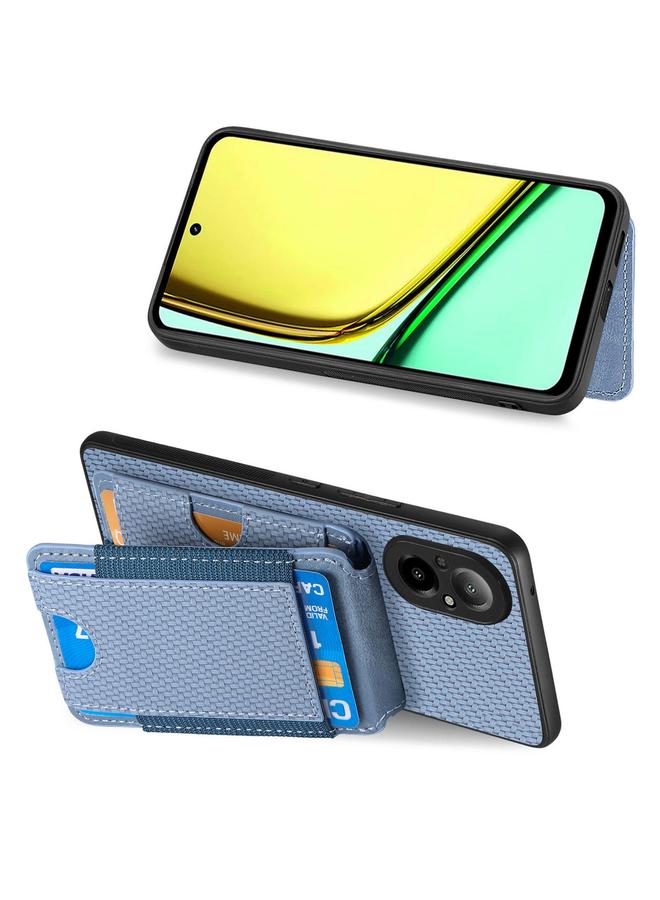 S-TOP Case For Realme GT Master Carbon Fiber Vertical Flip Wallet Stand Phone Case - Image 5