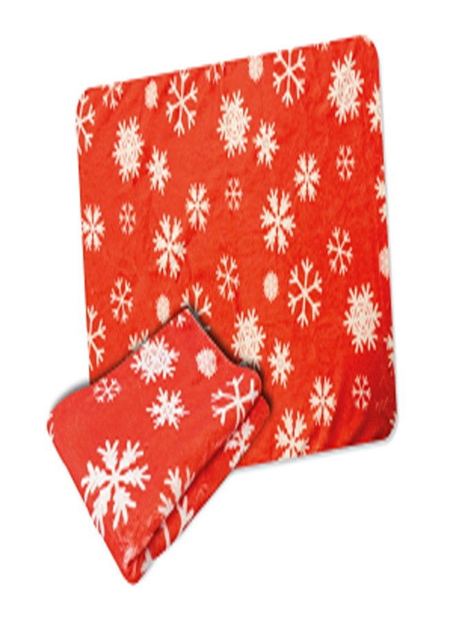 Bobby CHRISTMAS BLANKET RED SNOW 100X70 cm