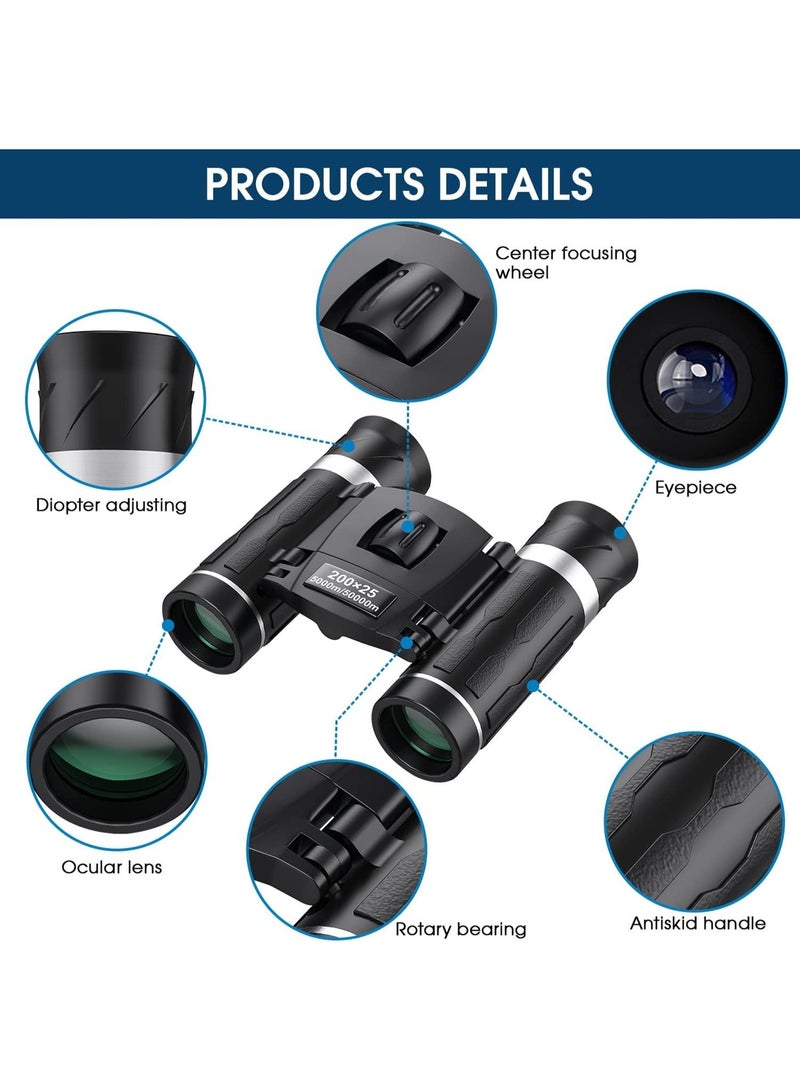 Compact Binoculars for Adults and Kids, High Powered Mini Pocket Binoculars, Waterproof Small Binoculars for Bird Watching, Hunting, Concert, Theater, Opera, Traveling, Sightseeing - Image 4