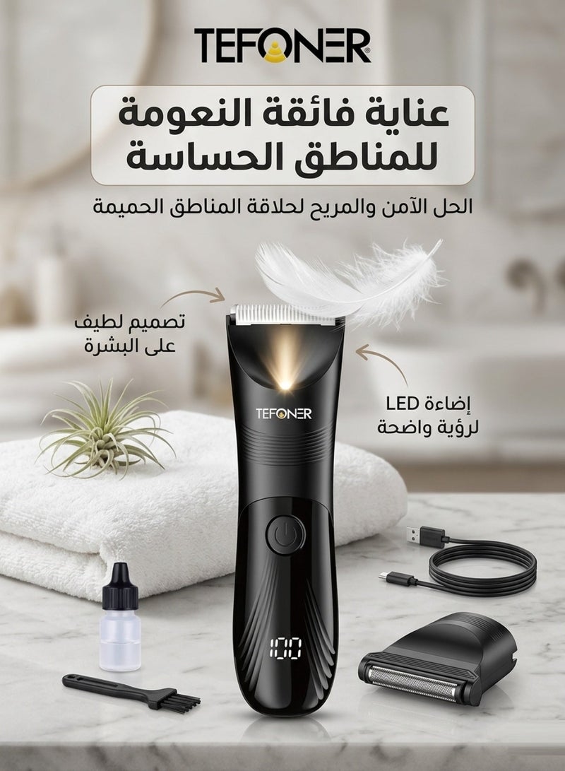تيفونر مكينه حلاقه رجالي 2 في 1  متعددة الاستخدامات. ماكينة حلاقة رجالي برأسين حلاقة لرأس واللحية و حتى مكينه حلاقه رجاليه للمناطق الحساسه. مكينه حلاقه بسرعة عالية 7000 RPM. مكينة حلاقة رجالي مع لمبة اضائة مساعدة. مكينه حلاقه رجالي دقن بوقت تشغل حتى 60 دقيقة. مكنه حلاقه رجالي ناعمة ولا تجرح اثناء الحلاقة. - Image 4