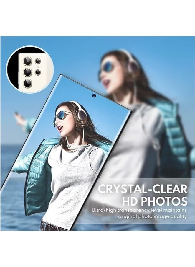 Samsung Galaxy S24 Ultra Camera Lens Protector, Individual Lens Protectors, Scratch-Resistant Ultra-Thin Tempered Glass with Aluminum Edging, Galaxy S24 Ultra Case Friendly, 1 Set, Gold - Image 4