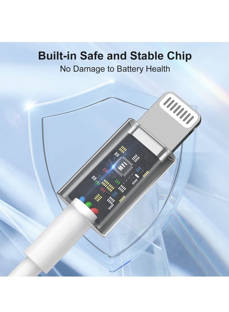 سيلي كابل USB C إلى Lightning، كابل شاحن iPhone من النوع C معتمد من MFi بقوة 60 وات - Image 5