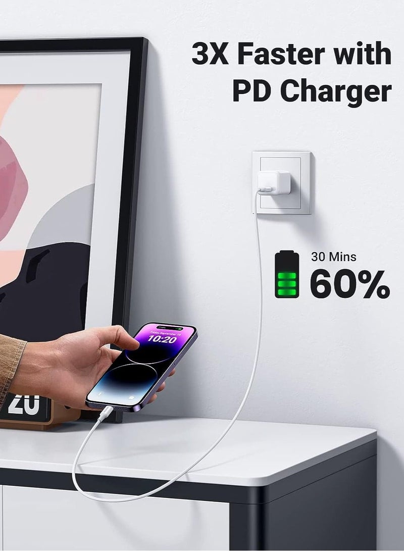 سيلي كابل USB C إلى Lightning، كابل شاحن iPhone من النوع C معتمد من MFi بقوة 60 وات - Image 3