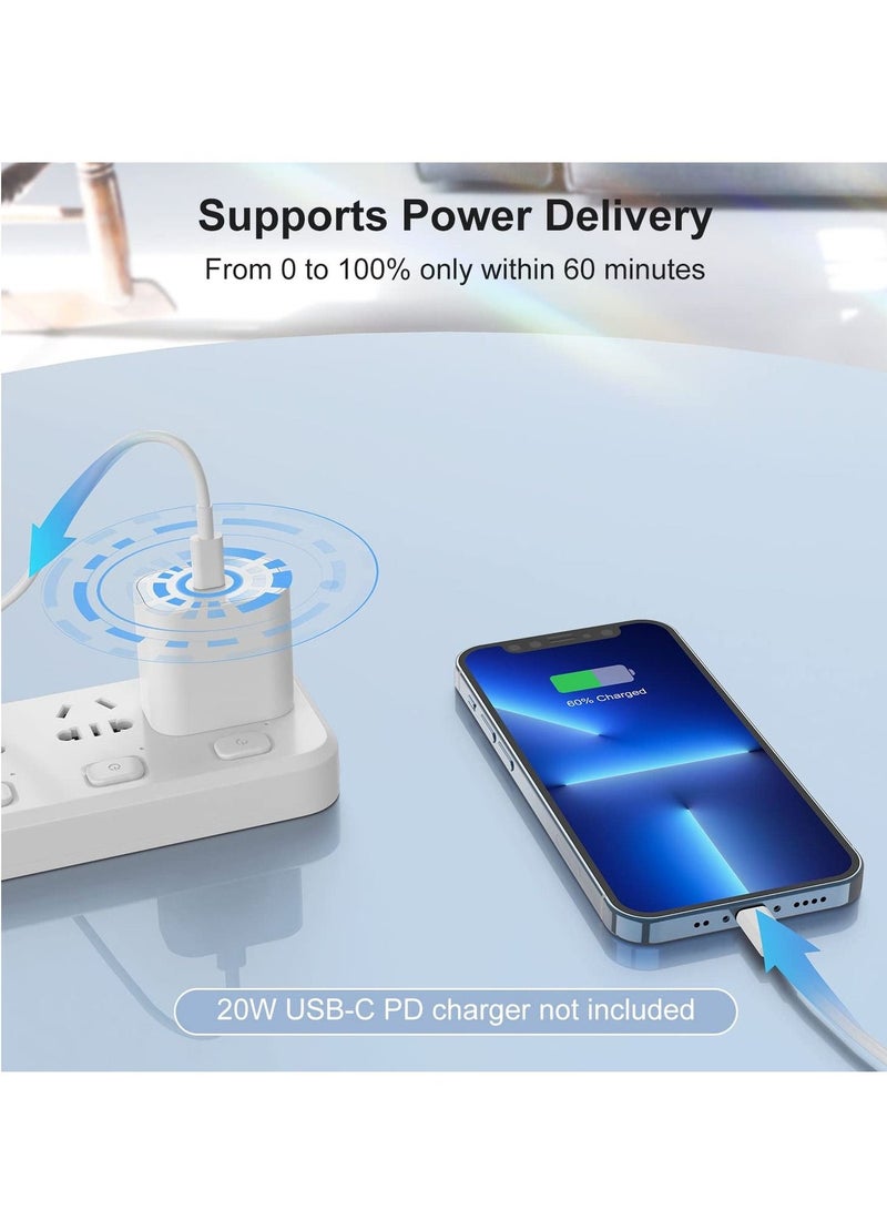 سيلي كابل USB C إلى Lightning، كابل شاحن iPhone من النوع C معتمد من MFi بقوة 60 وات - Image 2