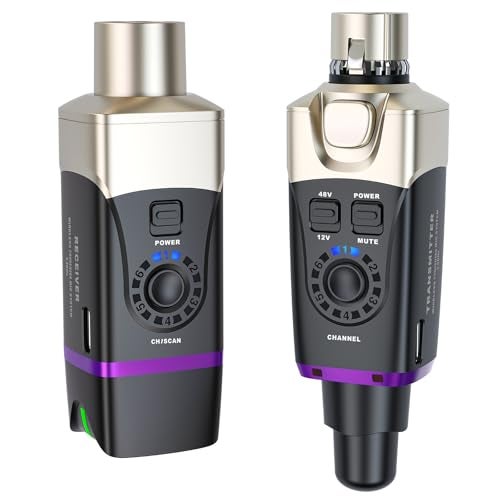 Xvive U35C Wireless Microphone System 58GHz Wireless XLR Transmitter and Receiver for Condenser Microphone Audio Mixer PA System Channel Scan Mode - Image 1