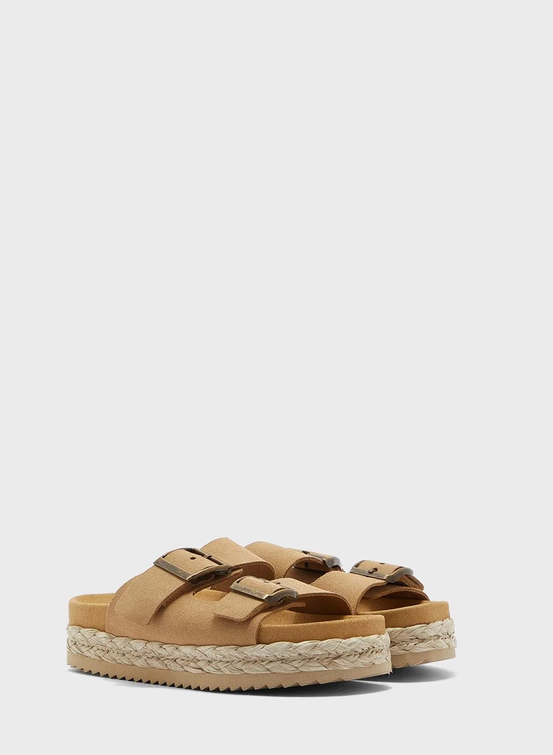 MANGO Youth Double Strap Sandal