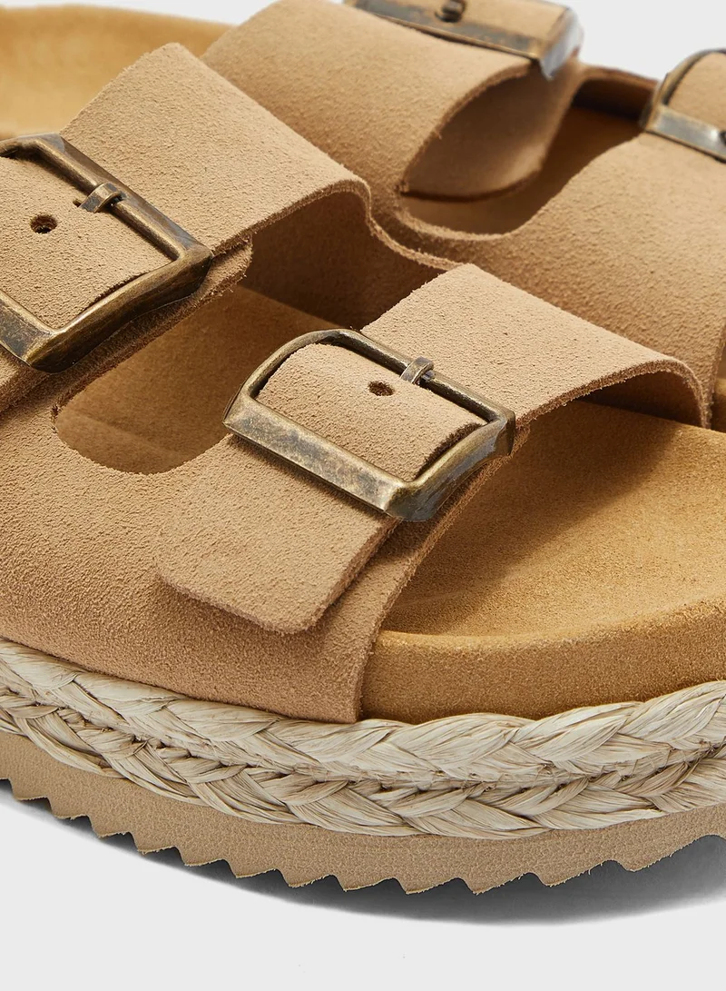 MANGO Youth Double Strap Sandal