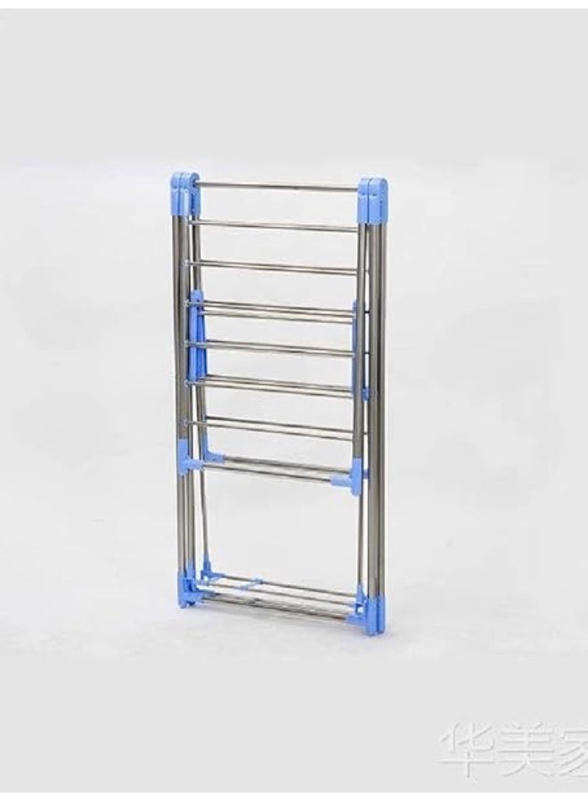 Stainless steel clothes dryer - strong and durable, rust-resistant - folds easily for storage - practical design for home and balcony - Image 1