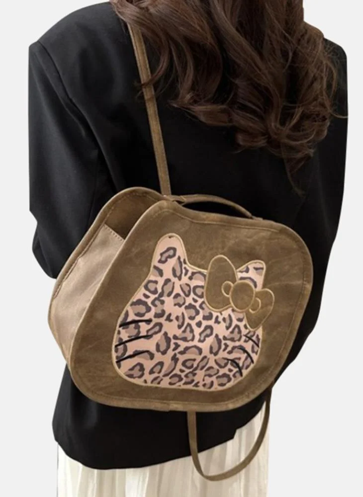 يونيكي Brown Printed Lifestyle tote Bag