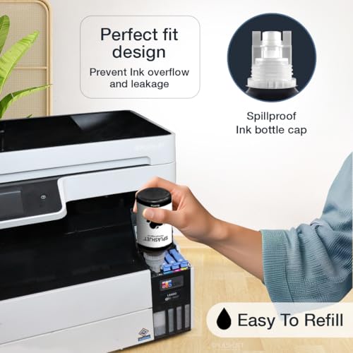 Splashjet 008 Compatible Pigment Ink for Epson L15150, L15160, L6460, L6550, L6570, L6580, M15140, M15180 Printer - Ink Bottle for Epson 008 Ink Code - (120gm x 1 Black) Ink Bottle - 501807 - Image 5