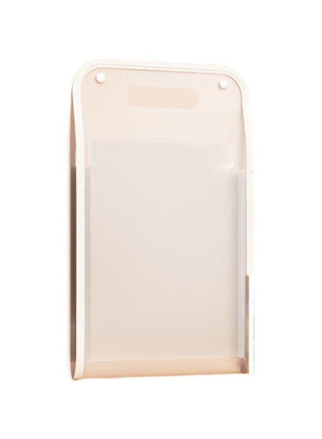 Time Science [Shiguangxue] 13-Compartment Vertical Accordion File Folder, A4 Large Capacity, Transparent, For Primary And Secondary School Students, Subject Classification, Storage Bag, Handheld, Plastic, Office File Folder, Storage Organizer - Image 2